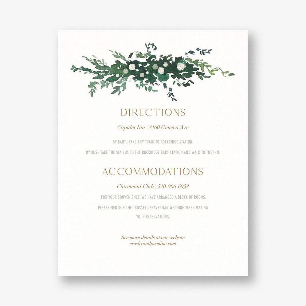 Lush Canopy Information Card