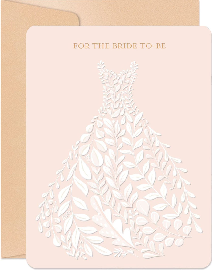 Bride's Dress Wedding Card