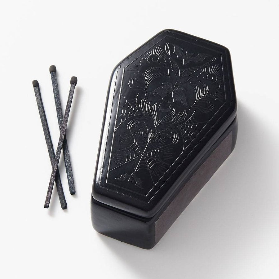 Lidded Coffin Match Box