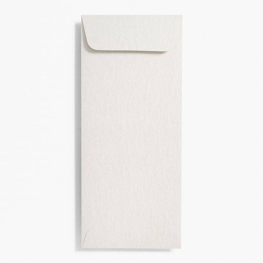 #10 Open End Shimmer Silver Envelopes