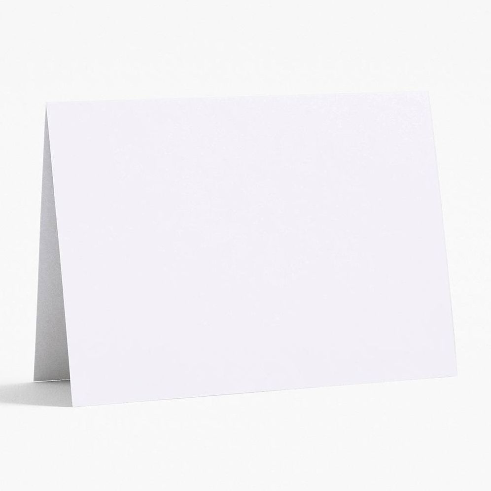 Pure White A6 Folded Cards