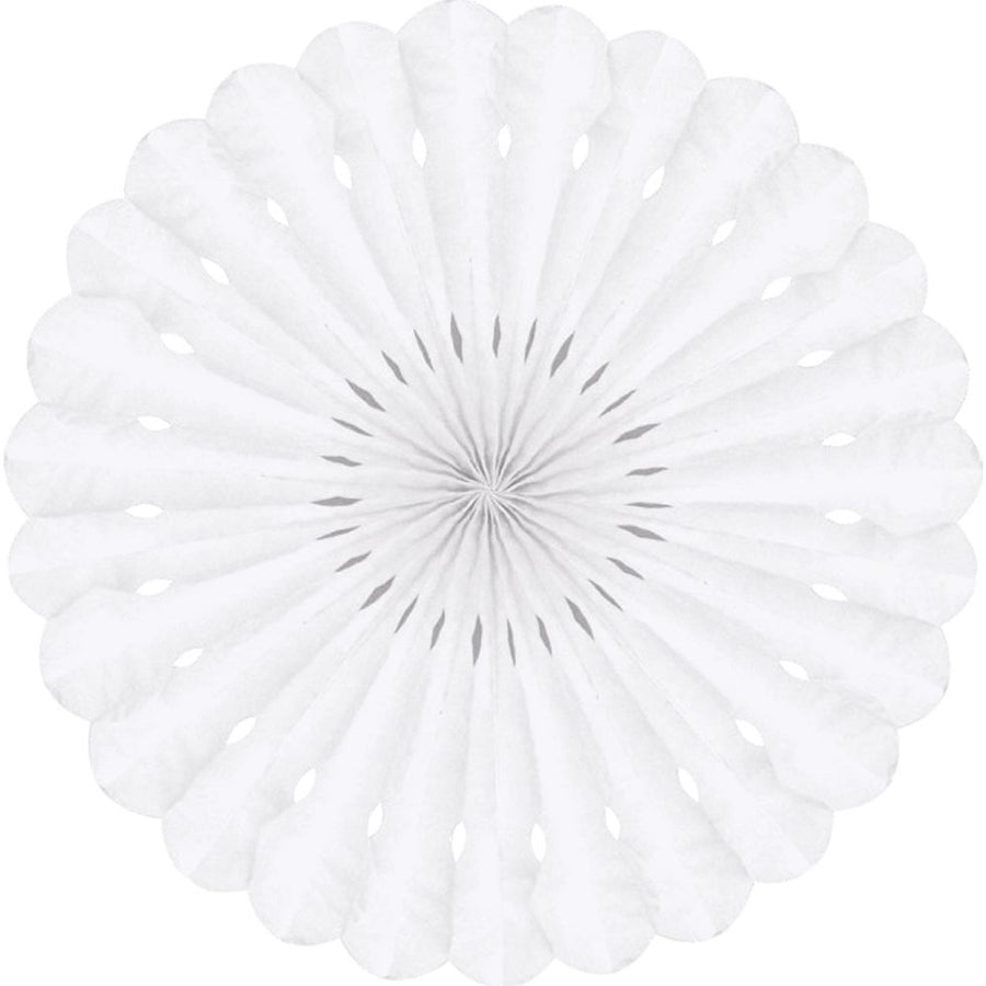 Detailed fan, 30cm, White