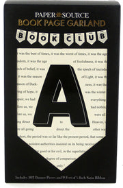 Book Page Garland