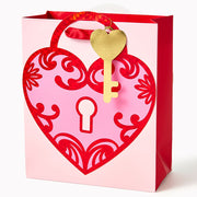 Key to My Heart Medium Diecut Gift Bag