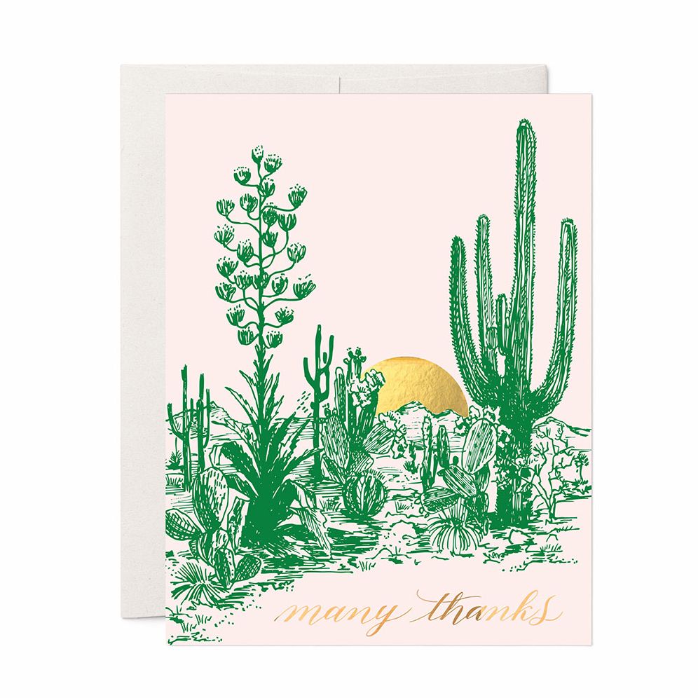 Cactus Sunset Thank You Card