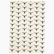 Longhorns on Cream Handmade Paper