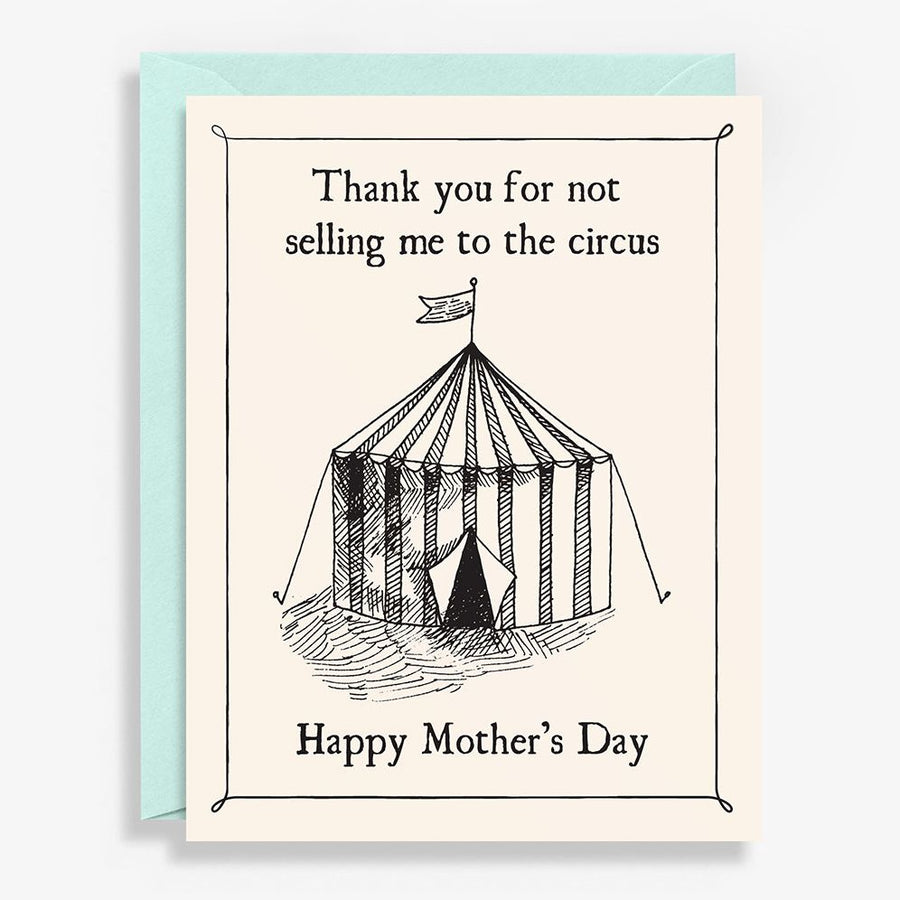 Circus Mother's Day Letterpress Card