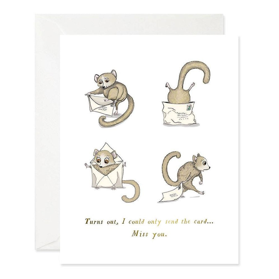 Lemur Miss You Greeting Card