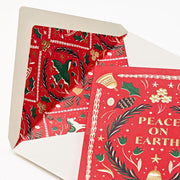 Christmas Peace Folk Art Stationery Set