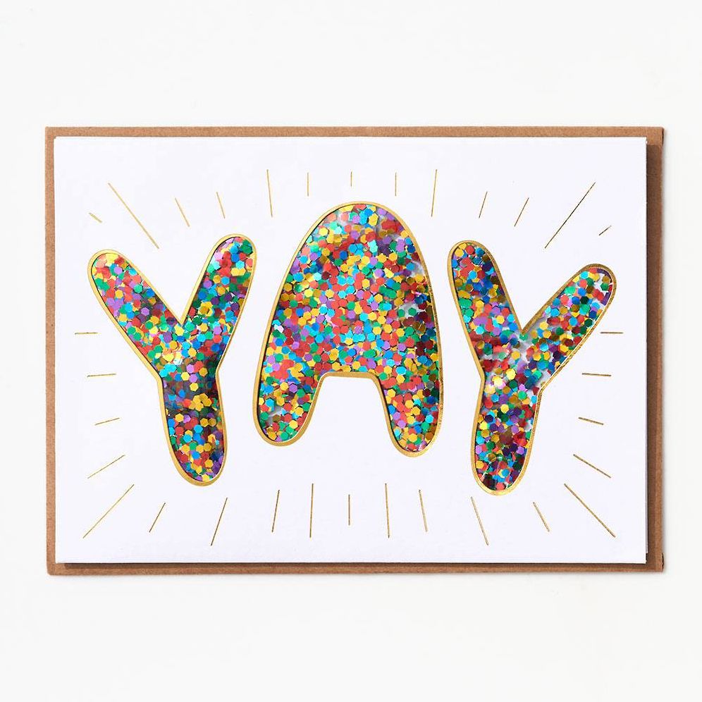 Yay Confetti Congratulations Card