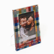 Acrylic Plaid Photo Frame 4" x 6"