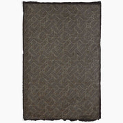 Geometric Gold on Black Handmade Paper