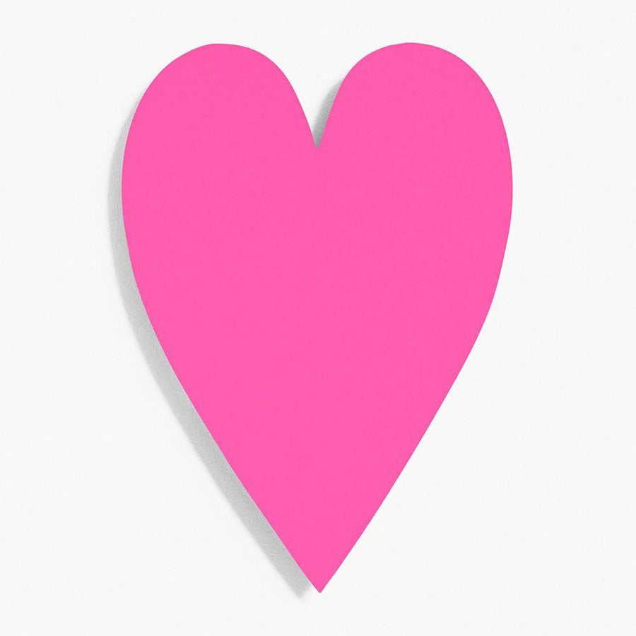 Fuchsia 4 Bar Heart Shaped Cards