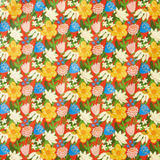 Retro Flower Market Stone Wrapping Paper