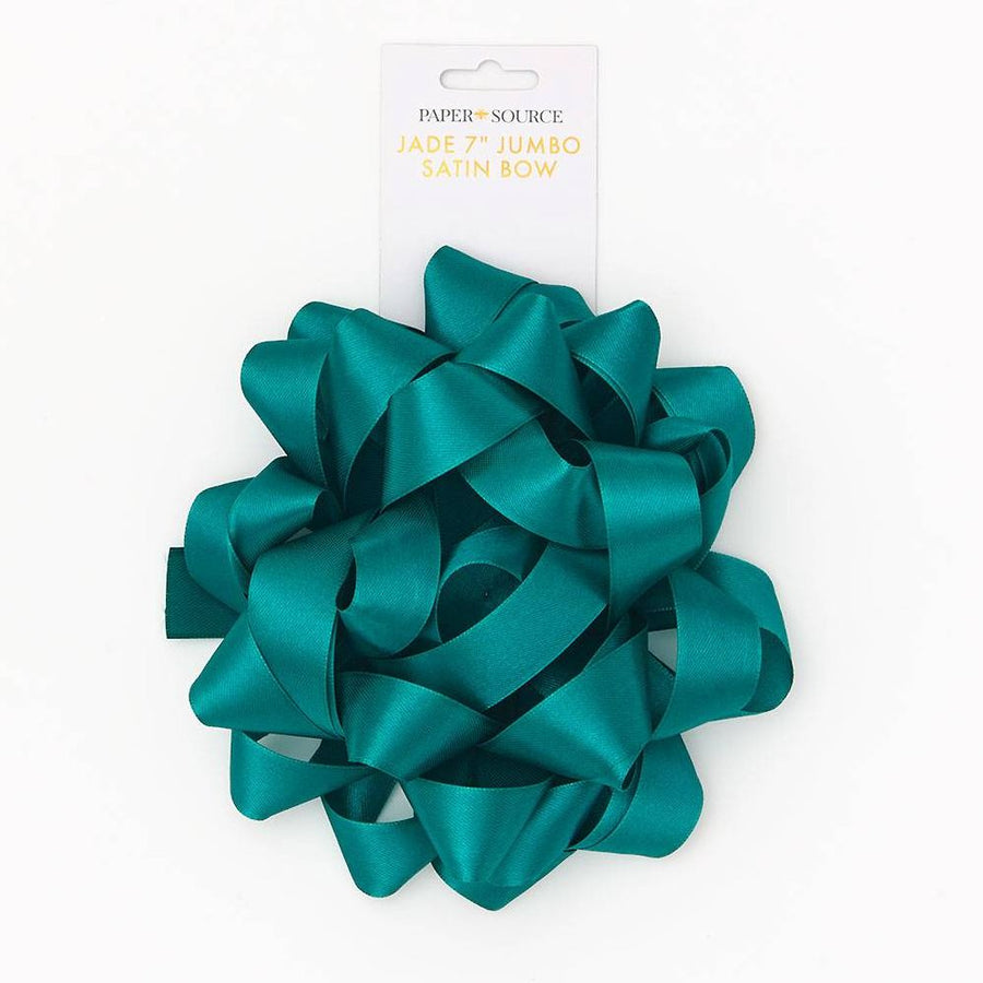 Jade Jumbo Satin Bow