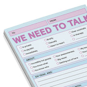 We Need to Talk Pad Knock Knock Nifty Notes (Pastel Version)