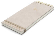 Vegan Suede Reporter Notepad - Taupe