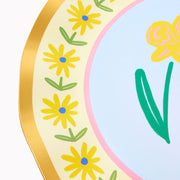 Floral Wavy Dinner Plate