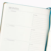 Teal Paper Wasp LG Undated Planner