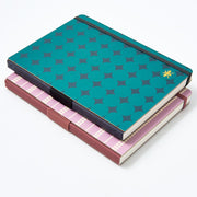 Teal Diamond Paper Wasp LG Lined Journal