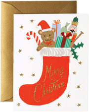 Toy Stocking Holiday Card