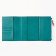 Paper Source A5 Journal Cover Clutch - Green/Pink