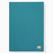 Teal Bookcloth Paper Wasp Med Lined Journal