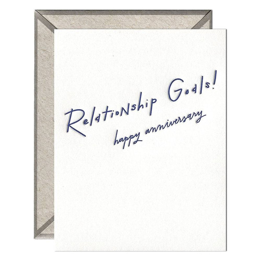 Relationship Goals Anniversary Card