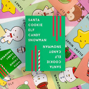 Santa Cookie Elf Candy Snowman