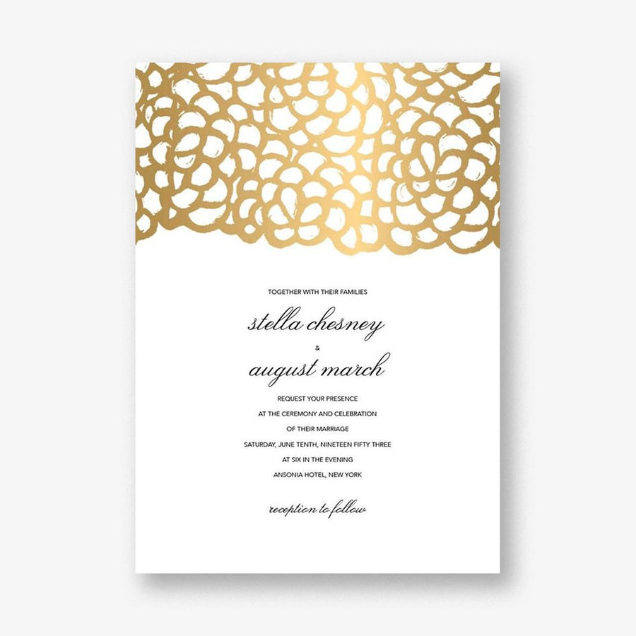 Gardenia Wedding Invitation
