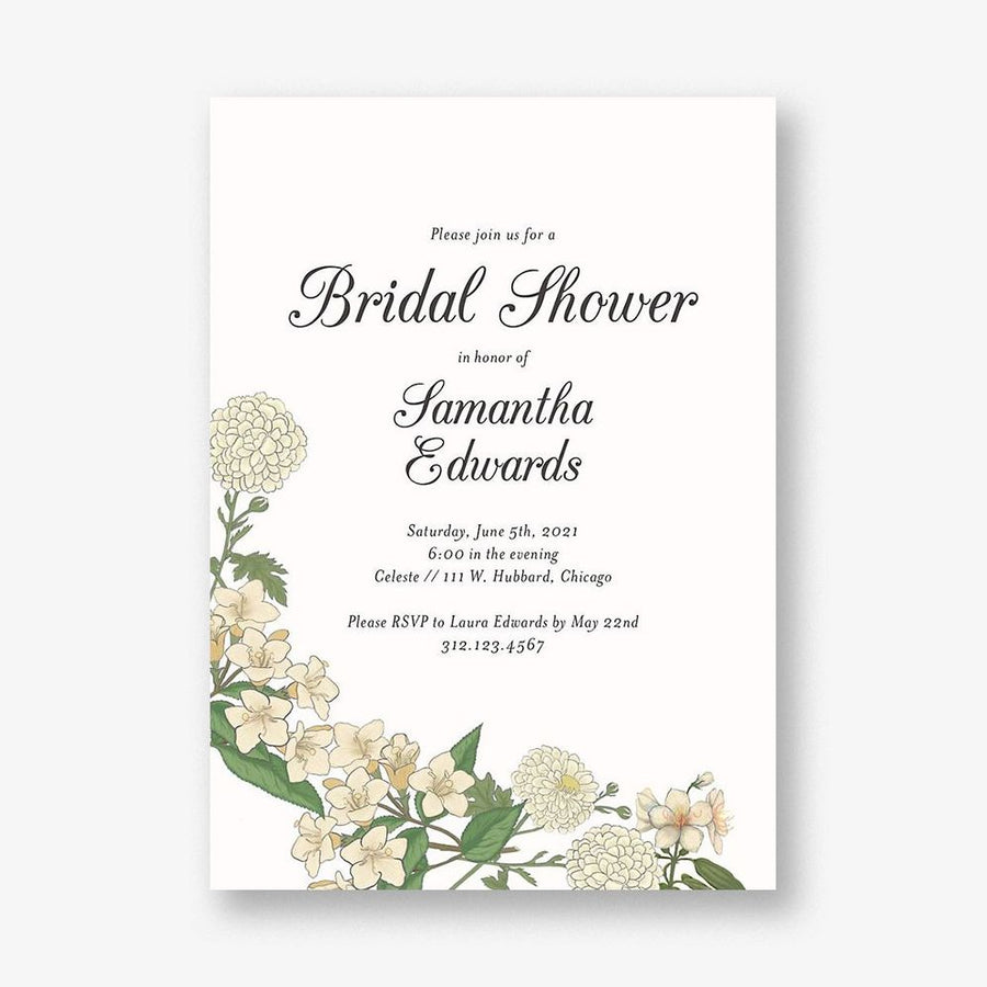 Field Guide Bridal Shower Invitation