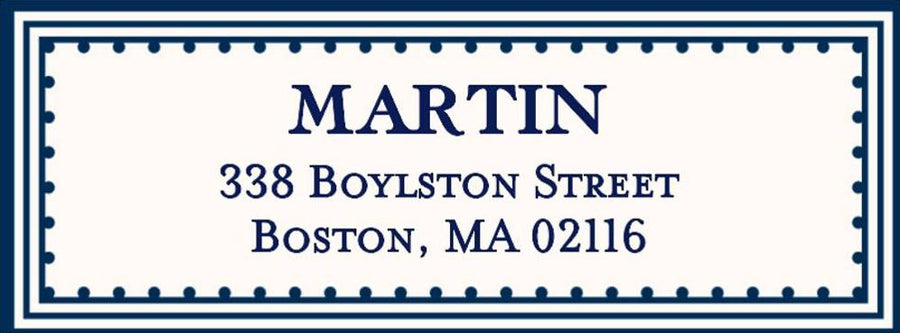Architectural Frame Return Address Label
