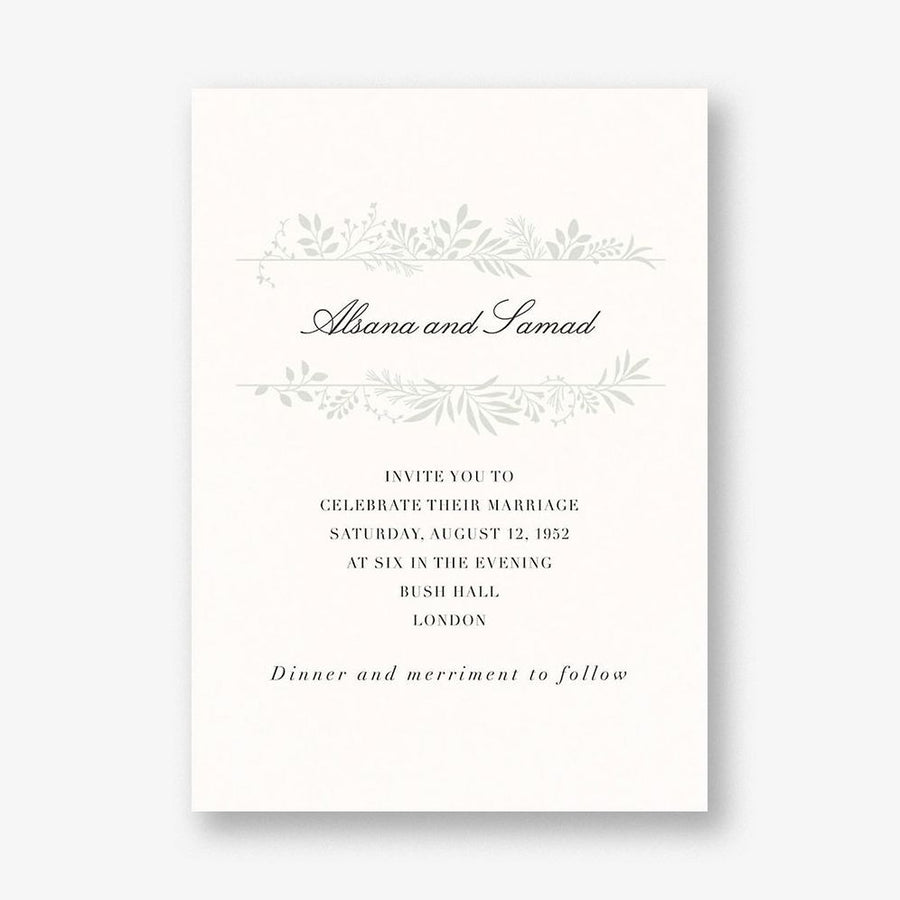 Good Vines Wedding Invitation