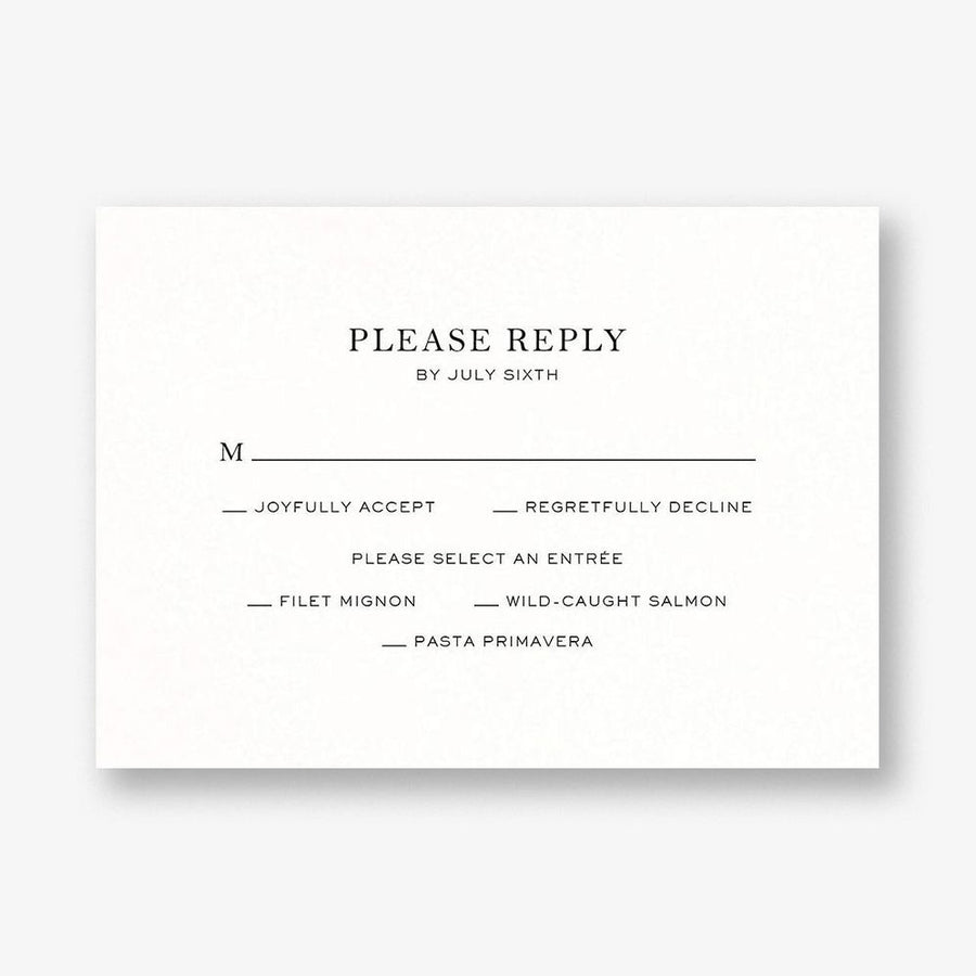 Fine Dandelion Response Card