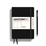 Leuchtturm Black Unlined Hardcover Medium Notebook