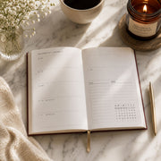 2027 Weekly Planner - Espresso & Blue