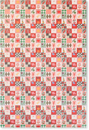 Christmas Winter Tiles Flat Wrap