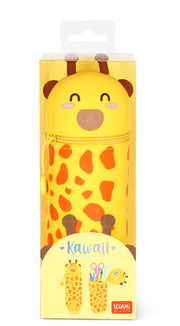 Legami 2-In-1 Silicone Pencil Case - Kawaii - Giraffe
