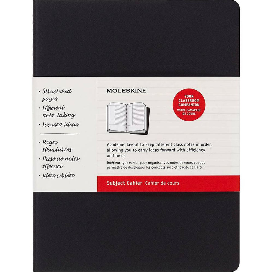 Moleskine Subject Cahier Journal, XL, Black/Kraft Brown (7.5 x 9.75)