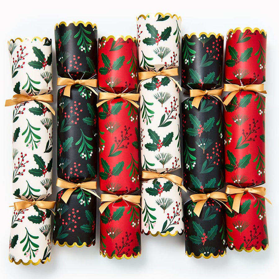 Winter Botanical Surprise Crackers Set Of 6