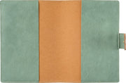 Paper Source Sage Green A5 Leather Journal Cover with Clasp