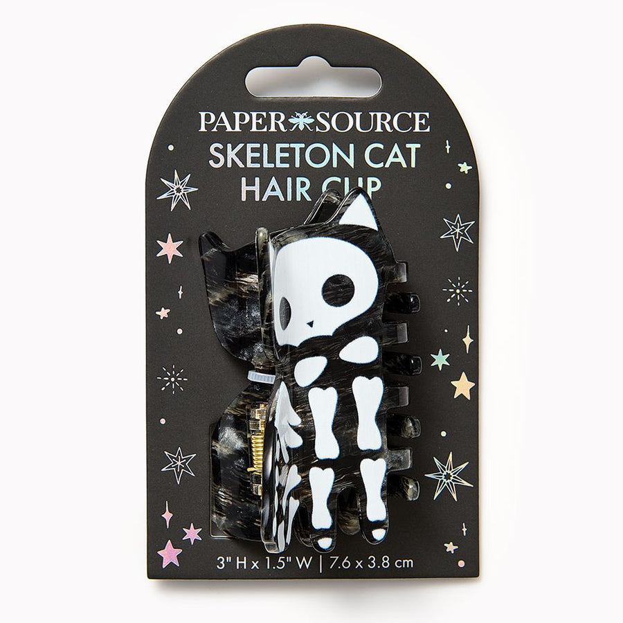 Skeleton Cat Hair Clip