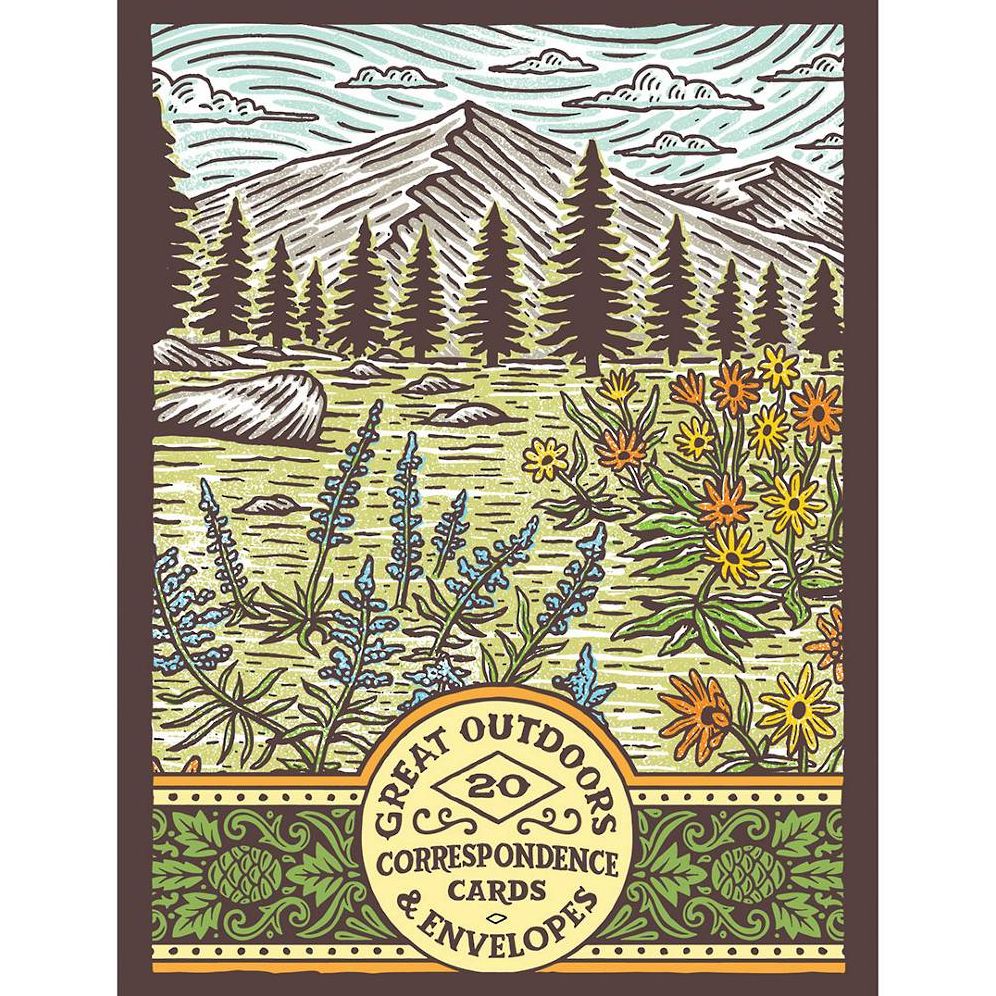 Great Outdoors Correspondence Cards: (Flat Cards of Natural Landscapes, Illustrated Blank Stationery that Celebrates Nature)