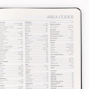 2026-2027 Paper Source Black Leather 18-Month Monthly Desk Planner