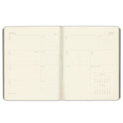 2026-2027 Paper Source Cobalt Blue Leather 18-Month Weekly Desk Planner