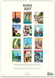 2027 Paris Wall Calendar